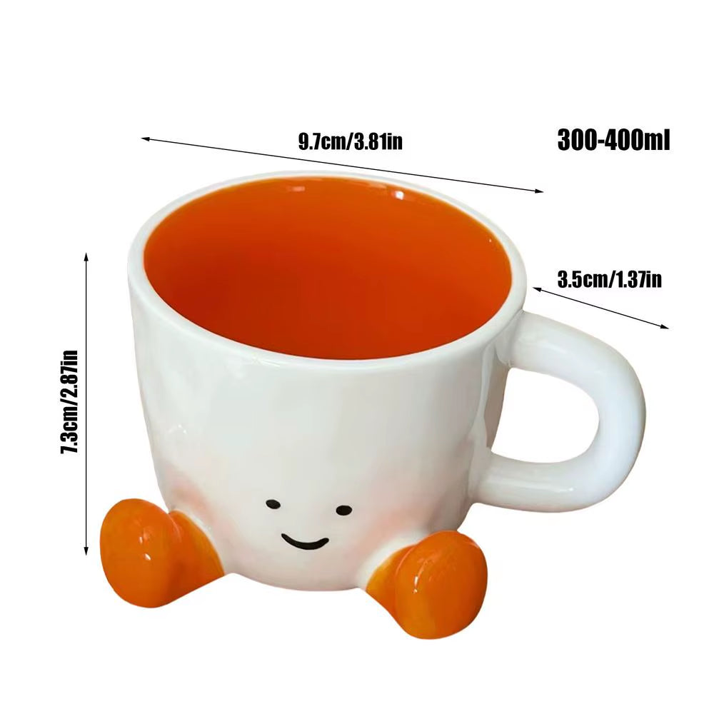 Foot Shape Coffee Mug Creative Ceramic Cup with Feet Household Water Cup Milk Mug Christmas Birthday Gifts Cafe Photography Prop