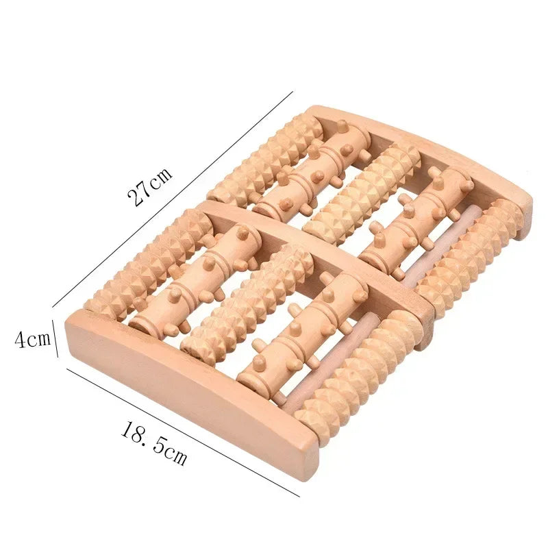 Revitalize Your Feet with the Wooden Foot Roller Massager - Ultimate Relief for Plantar Fasciitis and Enhanced Circulation