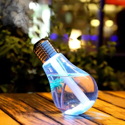 Transform Your Space with the Mute Small USB Bulb Humidifier - A Colorful Aromatherapy Machine for Home and Car