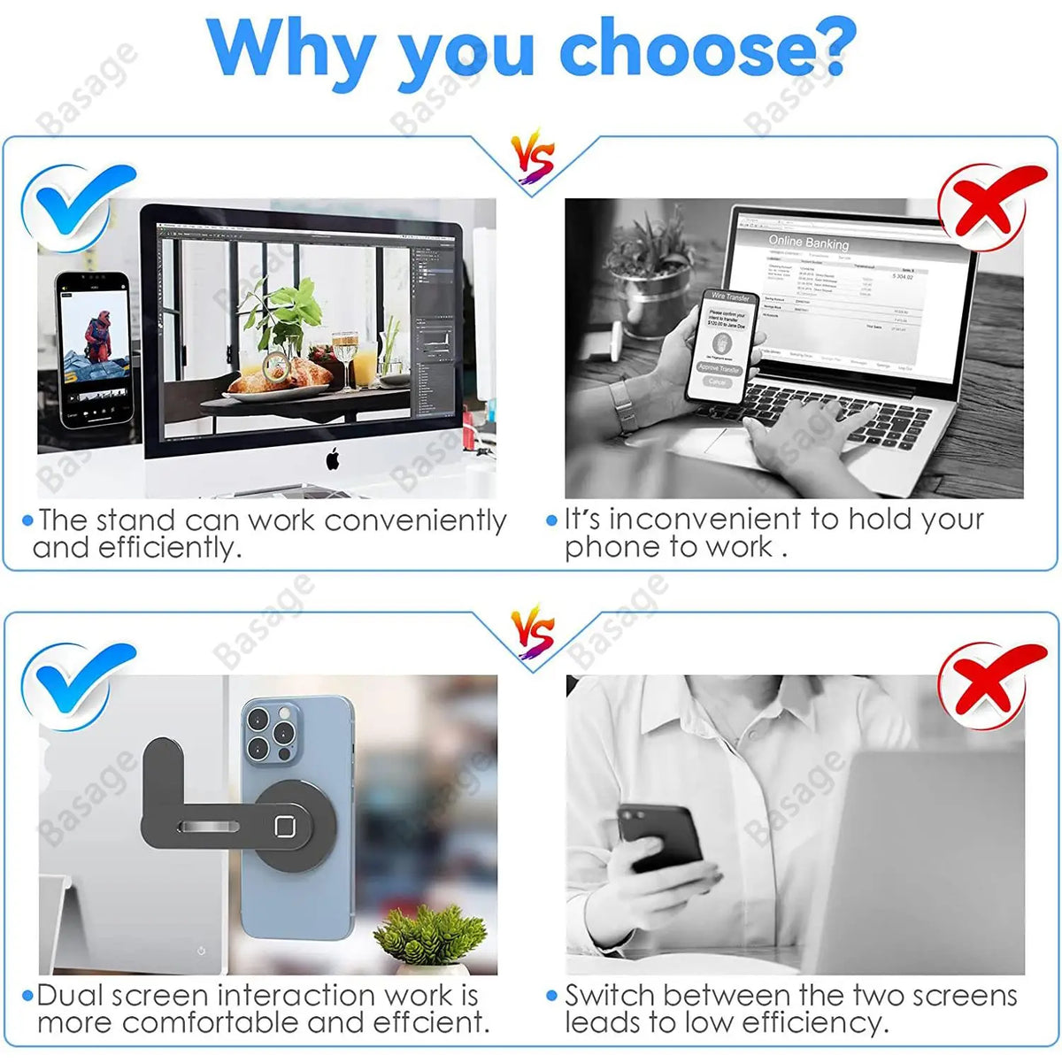 Revolutionize Your Workspace with the Slim & Foldable Magnetic Laptop Phone Holder for iPhone 14/13/12 and All Smartphones