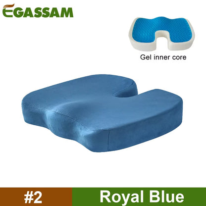 Experience Ultimate Comfort with Our Gel Enhanced Orthopedic Seat Cushion - Perfect for Office, Car, and Travel!