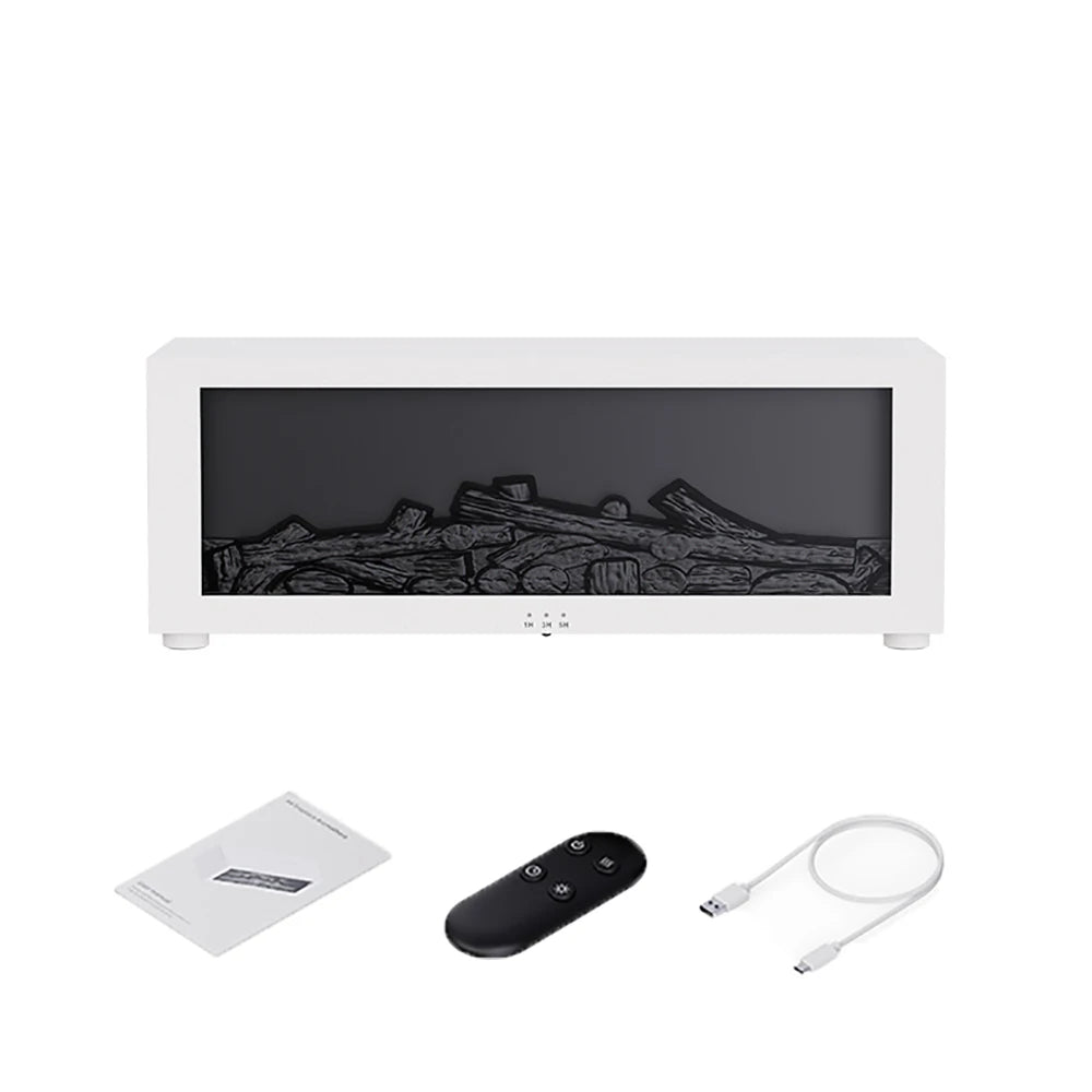 Transform Your Space with the Aroma Humidifier Flame Essential Oil Diffuser - Enjoy Soothing Aromatherapy and Vibrant RGB Lighting with Remote Control