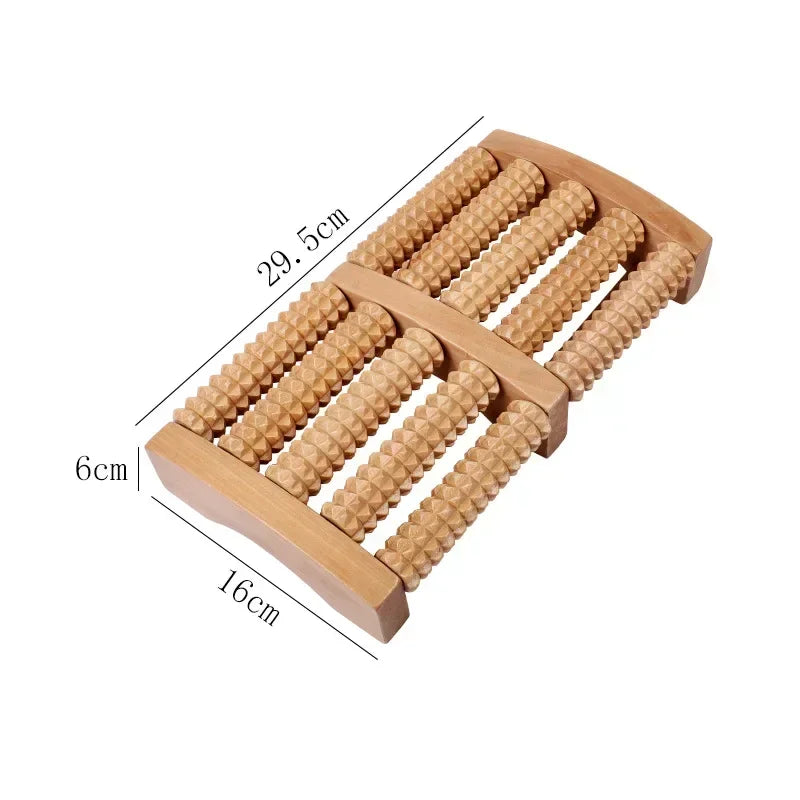 Revitalize Your Feet with the Wooden Foot Roller Massager - Ultimate Relief for Plantar Fasciitis and Enhanced Circulation