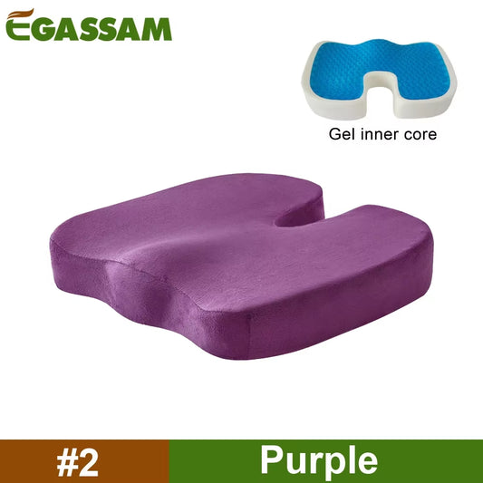 Experience Ultimate Comfort with Our Gel Enhanced Orthopedic Seat Cushion - Perfect for Office, Car, and Travel!