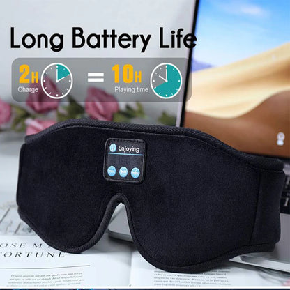 Experience Ultimate Relaxation with Our Bluetooth 3D Eye Mask Headphones – Perfect for Sleep and Music!