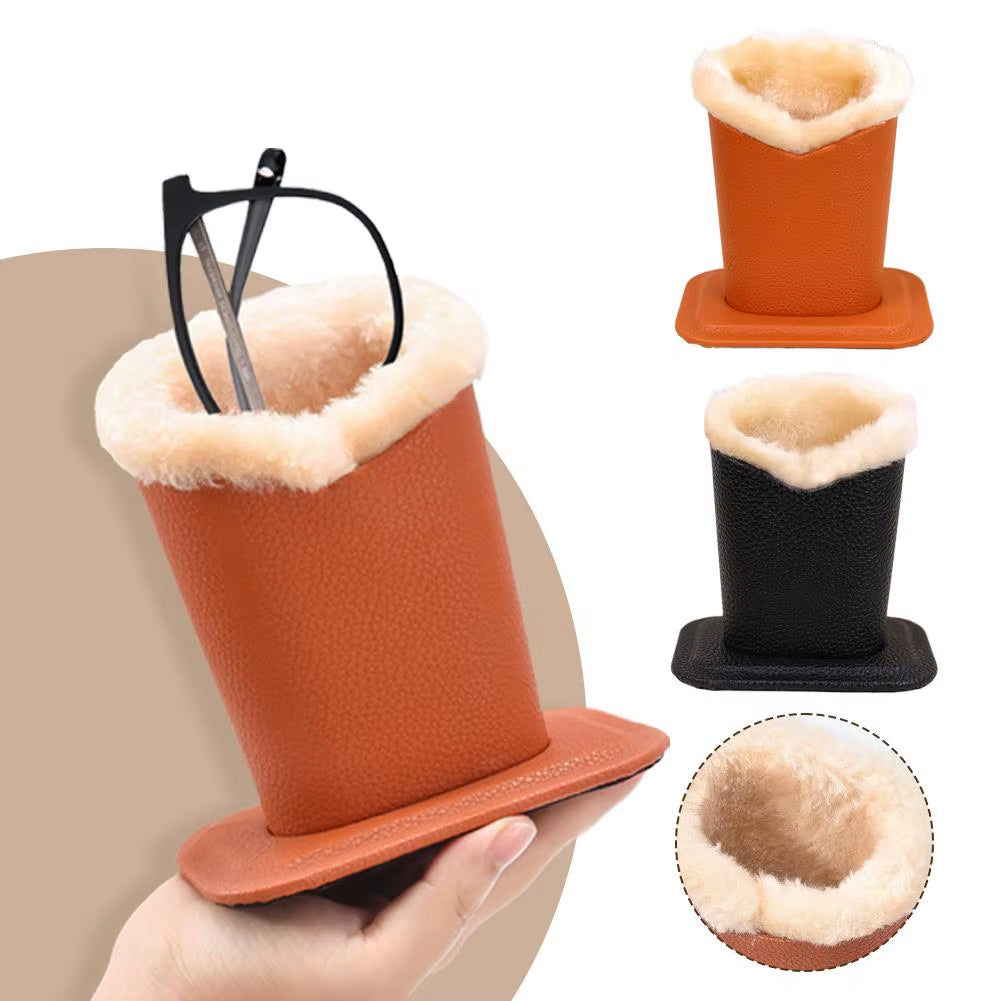 1PC Winter Plush Eyeglass Holder Eyeglass Stand Display Stands Glass Shelf Sunglass Holder Polyester Cloth Eyeglass Stand