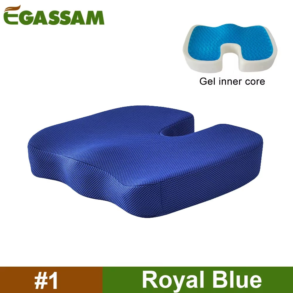 Experience Ultimate Comfort with Our Gel Enhanced Orthopedic Seat Cushion - Perfect for Office, Car, and Travel!