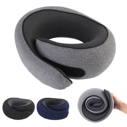 Ultimate Travel Companion: Portable U-Shaped Memory Foam Pillow for Neck Support and Comfort on the Go