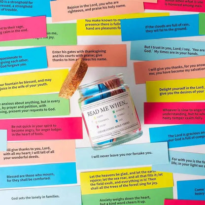 Inspire Your Spirit with Our Elegant Glass Prayer Jar Filled with Uplifting Bible Verses - Perfect Christian Gift for Mindfulness and Gratitude