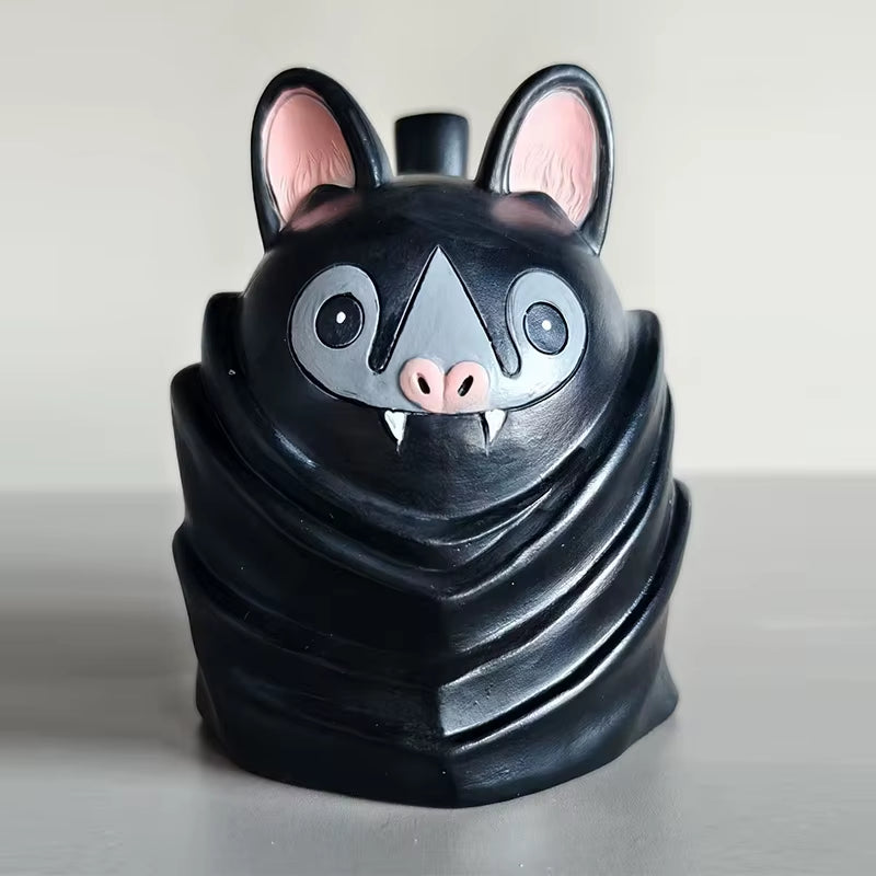 Adorable Handmade 3D Upside Down Bat Mug - Unique Animal Design with Stable Base for Coffee and Tea Lovers
