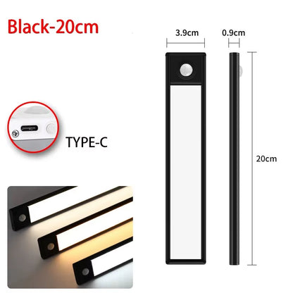 Illuminate Your Space with the LED Motion Sensor Night Light - Perfect for Cabinets, Bedrooms, and Wardrobes!