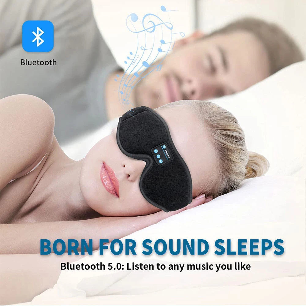 Experience Ultimate Relaxation with Our Bluetooth 3D Eye Mask Headphones – Perfect for Sleep and Music!