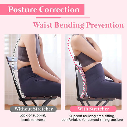 Ultimate Lower Back Pain Relief Stretcher - Ergonomic Support Pillow for Herniated Discs and Posture Correction