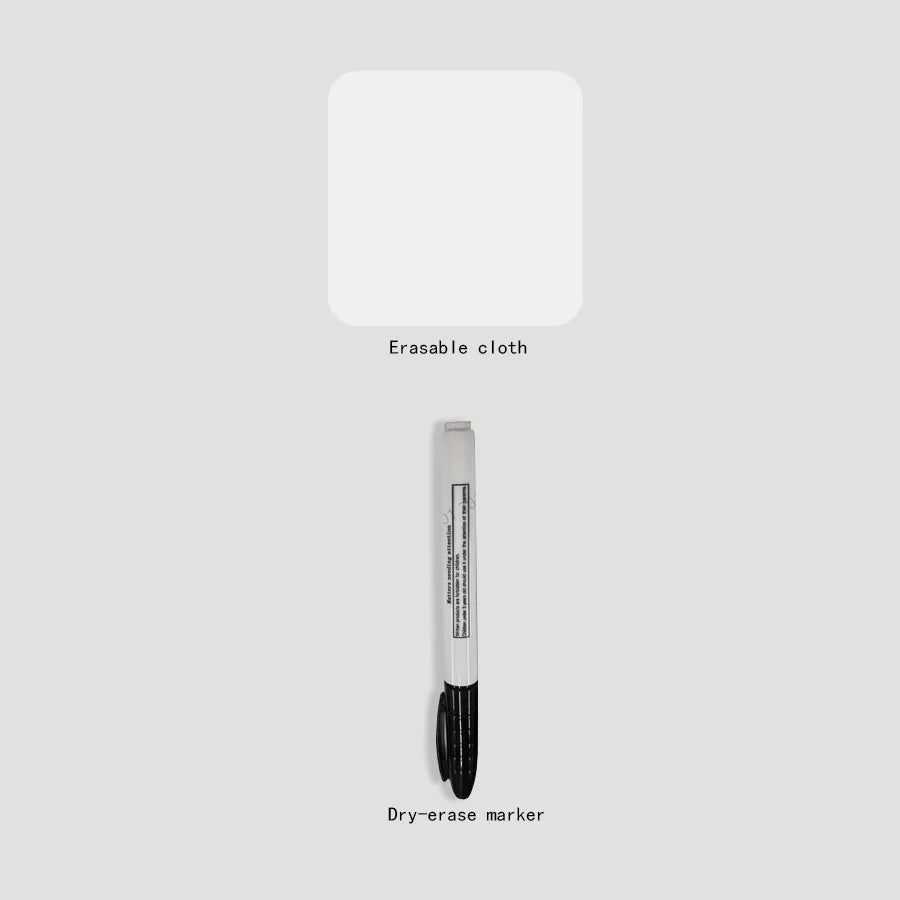 Stylish A5 Reusable Whiteboard Notebook Set - Complete with Pen, Erasing Cloth & Weekly Planner for Effortless Organization