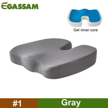 Experience Ultimate Comfort with Our Gel Enhanced Orthopedic Seat Cushion - Perfect for Office, Car, and Travel!