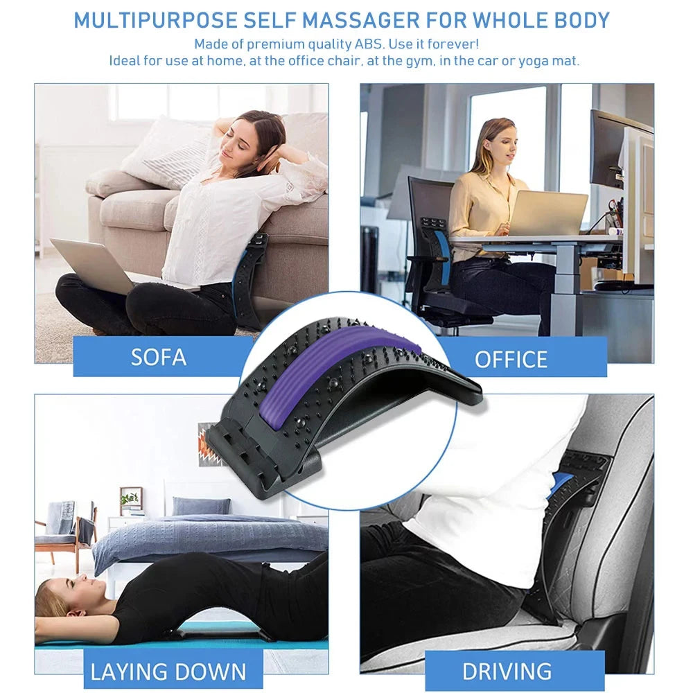 Ultimate Magnetic Back Massage Stretcher for Pain Relief and Posture Correction