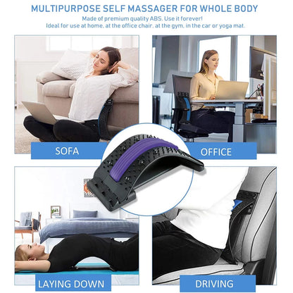 Ultimate Magnetic Back Massage Stretcher for Pain Relief and Posture Correction