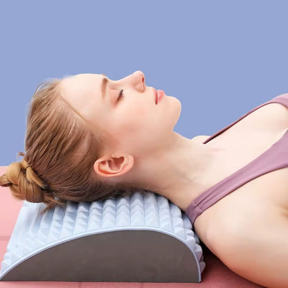 Ultimate Lower Back Pain Relief Stretcher - Ergonomic Support Pillow for Herniated Discs and Posture Correction