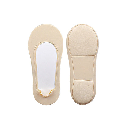 Experience Ultimate Comfort with 3D Arch Massage Women's Summer Socks - Soft Ice Silk Sock Slippers with Anti-Slip Technology