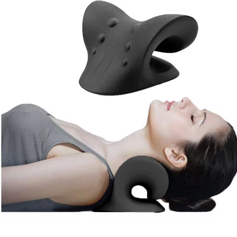 Cervical Spine Stretch Neck and Shoulder Relaxer - Ultimate Cervical Muscle Relaxation and Pain Relief Massage Pillow