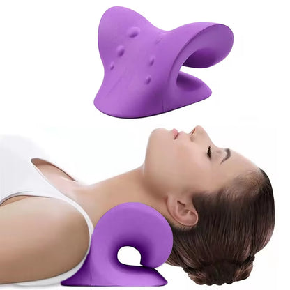 Cervical Spine Stretch Neck and Shoulder Relaxer - Ultimate Cervical Muscle Relaxation and Pain Relief Massage Pillow