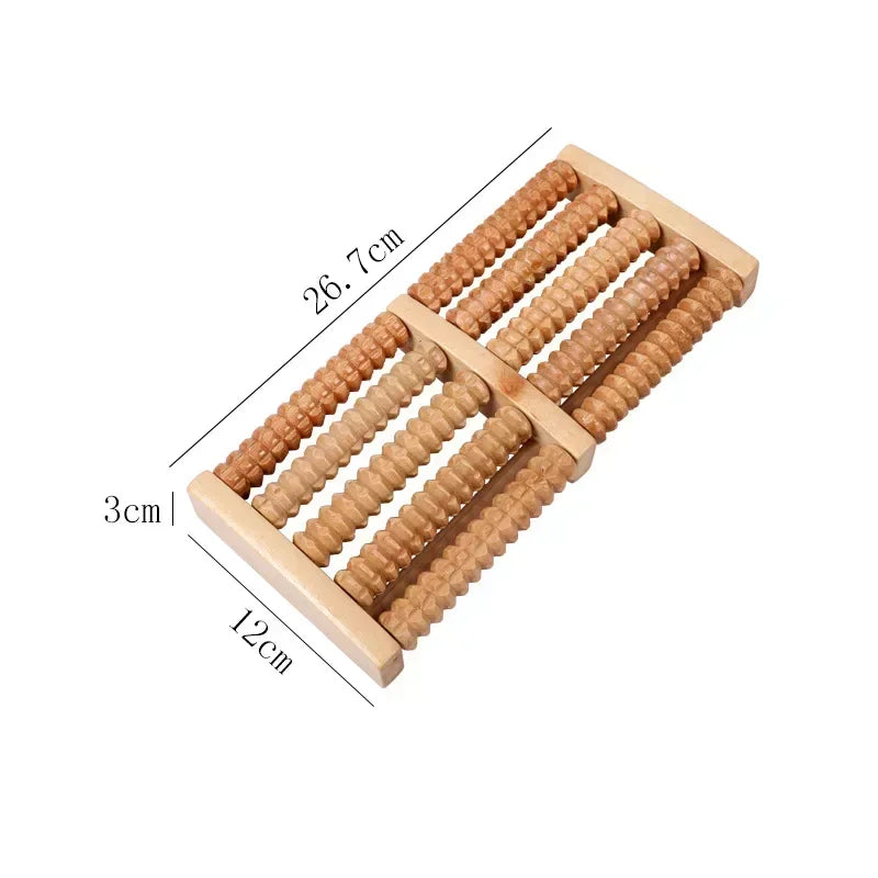Revitalize Your Feet with the Wooden Foot Roller Massager - Ultimate Relief for Plantar Fasciitis and Enhanced Circulation