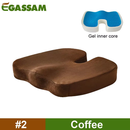 Experience Ultimate Comfort with Our Gel Enhanced Orthopedic Seat Cushion - Perfect for Office, Car, and Travel!