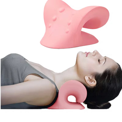 Cervical Spine Stretch Neck and Shoulder Relaxer - Ultimate Cervical Muscle Relaxation and Pain Relief Massage Pillow