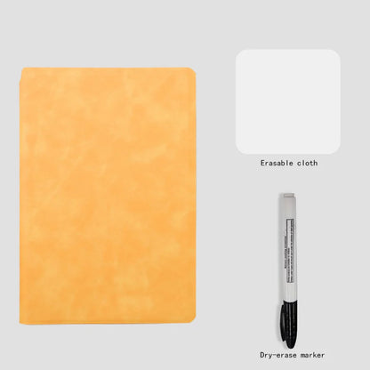 Stylish A5 Reusable Whiteboard Notebook Set - Complete with Pen, Erasing Cloth & Weekly Planner for Effortless Organization