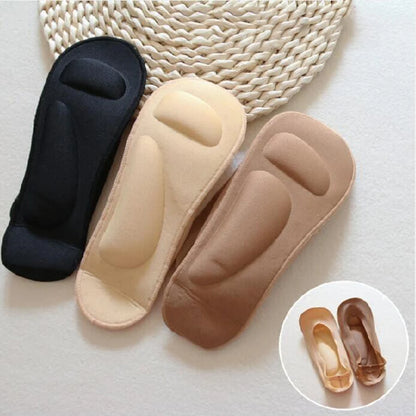 Experience Ultimate Comfort with 3D Arch Massage Women's Summer Socks - Soft Ice Silk Sock Slippers with Anti-Slip Technology