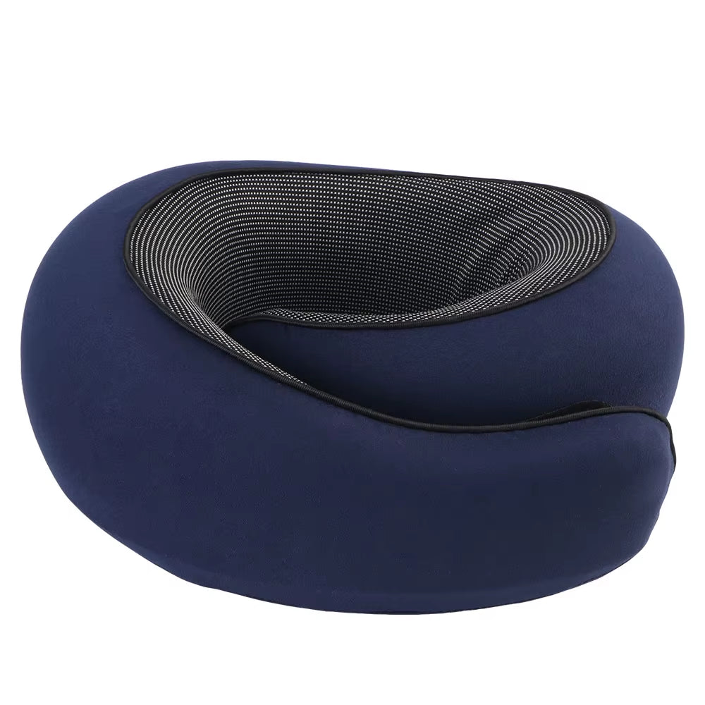 Ultimate Travel Companion: Portable U-Shaped Memory Foam Pillow for Neck Support and Comfort on the Go
