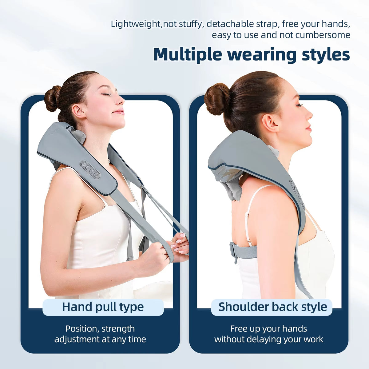 Experience Ultimate Relaxation with the Wireless Neck and Back Massager - Perfect for Neck and Shoulder Relief