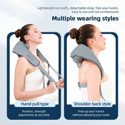 Experience Ultimate Relaxation with the Wireless Neck and Back Massager - Perfect for Neck and Shoulder Relief