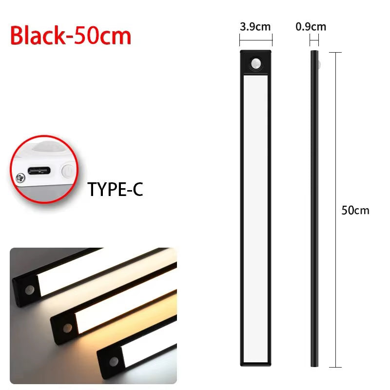 Illuminate Your Space with the LED Motion Sensor Night Light - Perfect for Cabinets, Bedrooms, and Wardrobes!