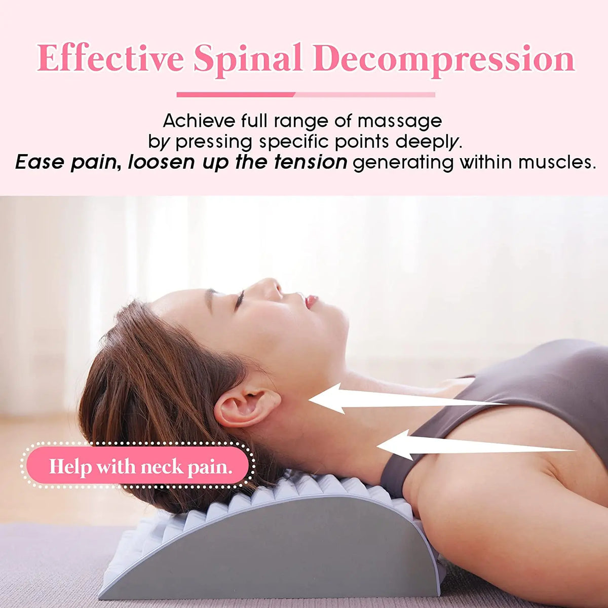 Ultimate Lower Back Pain Relief Stretcher - Ergonomic Support Pillow for Herniated Discs and Posture Correction