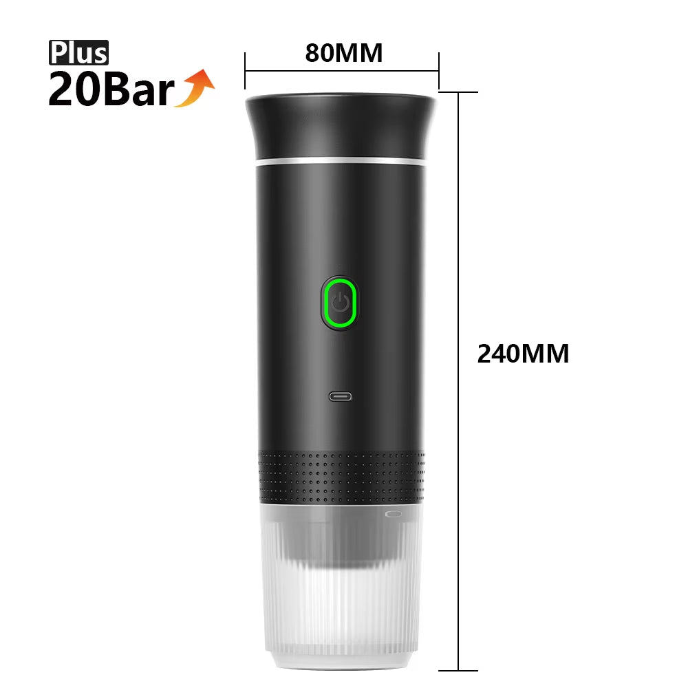 Revolutionize Your Coffee Experience with the Wireless Electric Portable Espresso Machine - Perfect for Home, Car, and Camping!