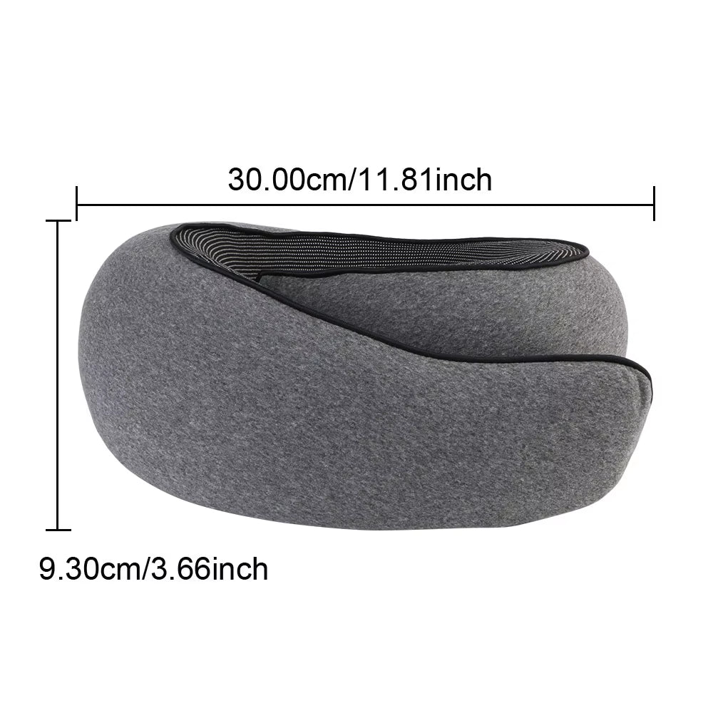 Ultimate Travel Companion: Portable U-Shaped Memory Foam Pillow for Neck Support and Comfort on the Go