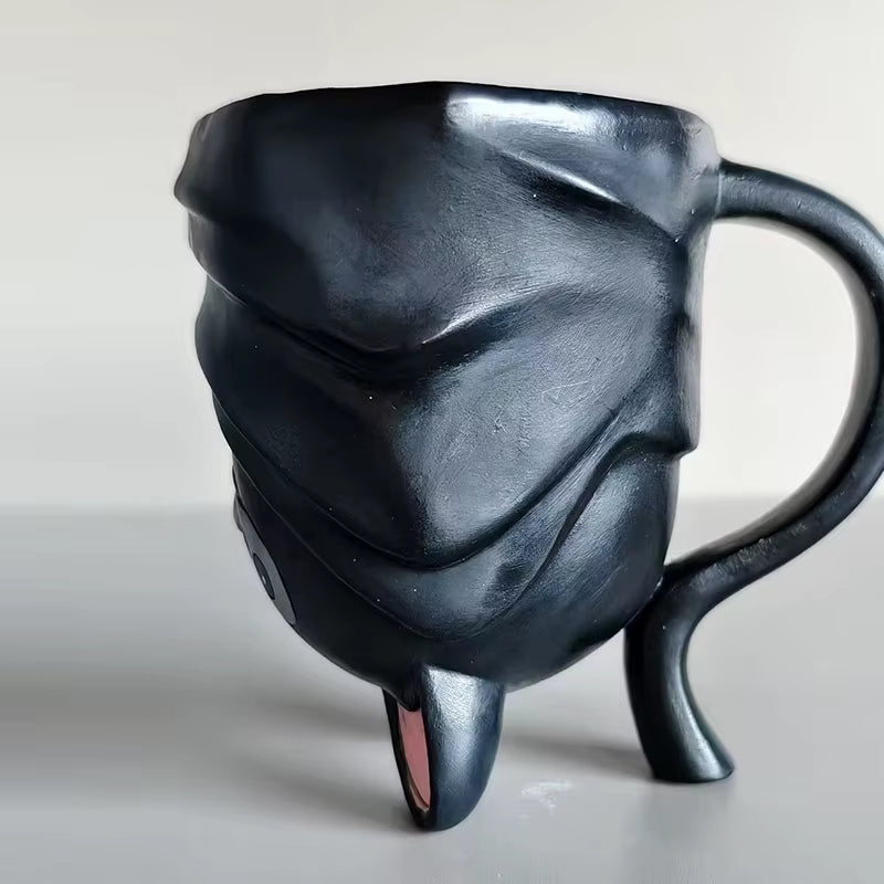 Adorable Handmade 3D Upside Down Bat Mug - Unique Animal Design with Stable Base for Coffee and Tea Lovers