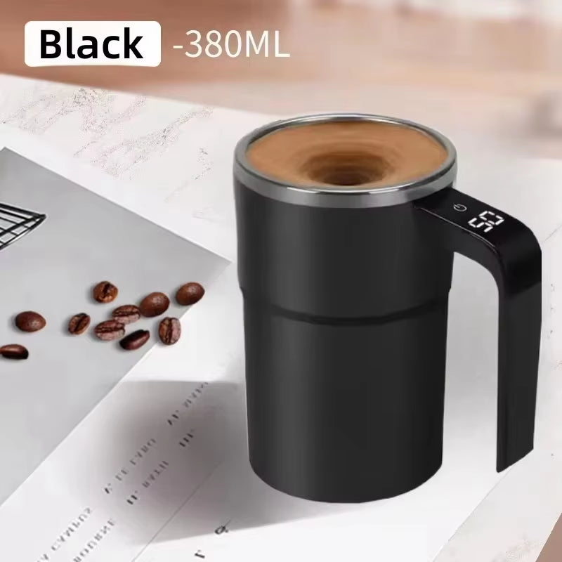 Revolutionary 380ML Electric Self-Mixing Coffee Mug with USB Charging and Waterproof Design - Perfect for Effortless Beverages Anywhere!