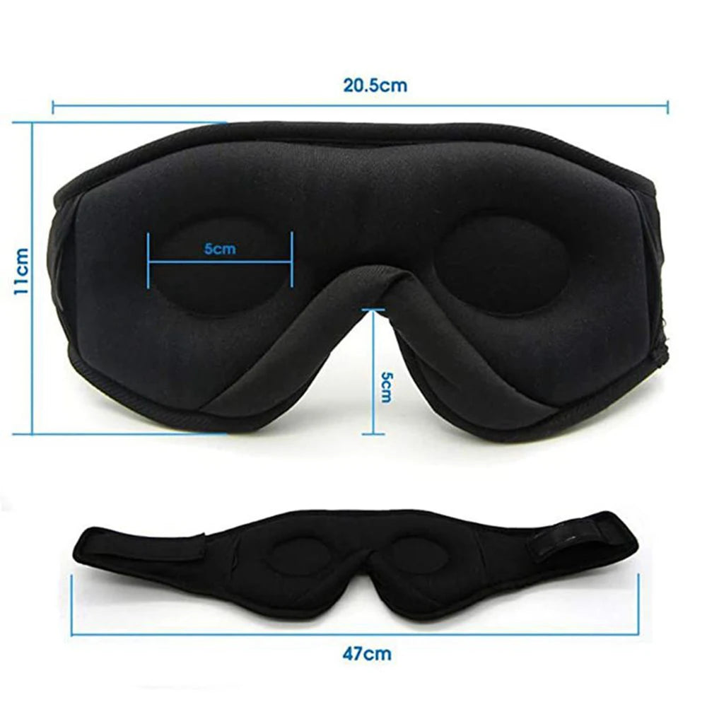 Experience Ultimate Relaxation with Our Bluetooth 3D Eye Mask Headphones – Perfect for Sleep and Music!