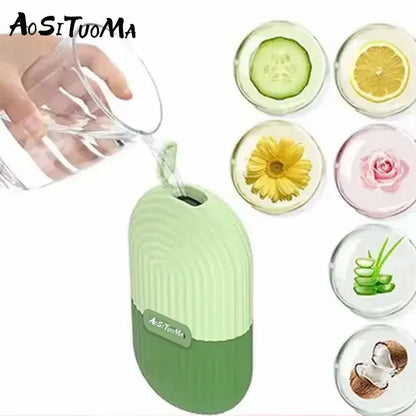 Revitalize Your Skin with the Silicone Ice Face Roller - Contour, Shrink Pores, and Banish Dark Circles!
