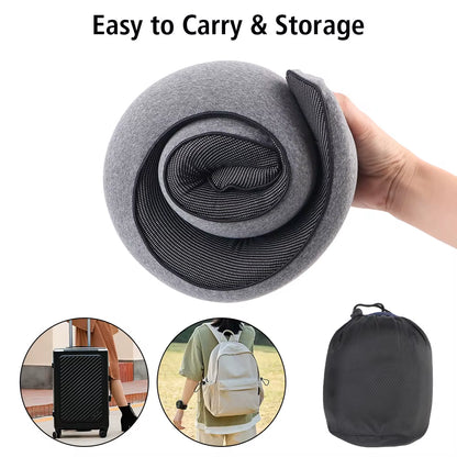 Ultimate Travel Companion: Portable U-Shaped Memory Foam Pillow for Neck Support and Comfort on the Go