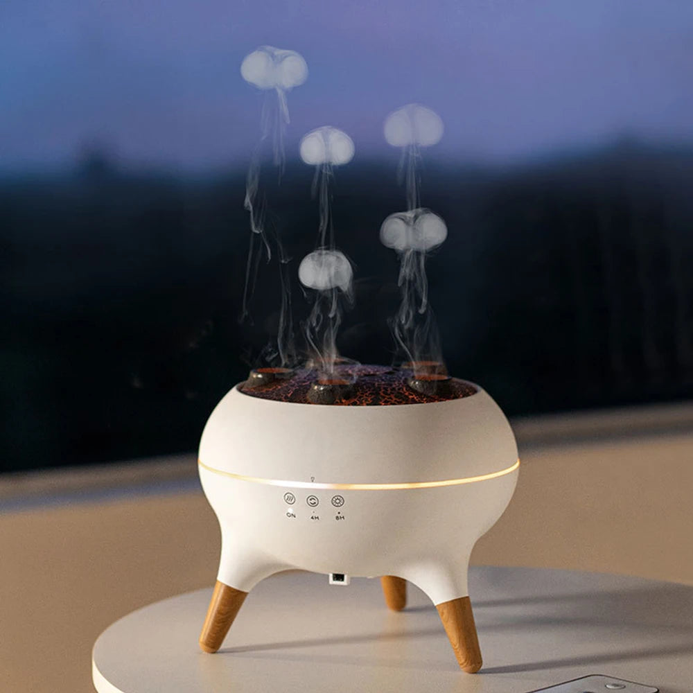 Transform Your Space with the Dynamic Jellyfish Air Humidifier - 250Ml Essential Oil Diffuser with Remote Control and 7 Colorful Night Lights