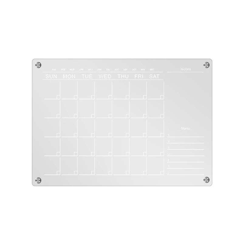 Transform Your Fridge with Our Reusable Dry Erase Calendar Magnet - Perfect for Weekly Planning and Message Boards!