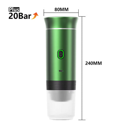 Revolutionize Your Coffee Experience with the Wireless Electric Portable Espresso Machine - Perfect for Home, Car, and Camping!