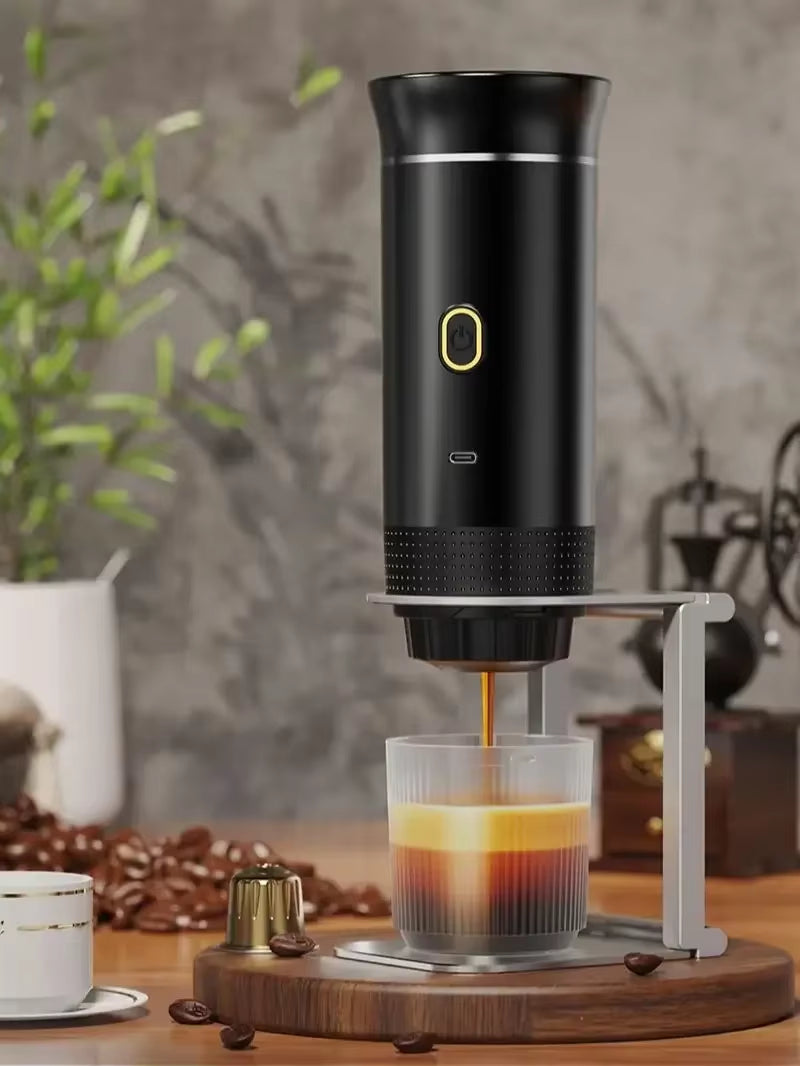 Revolutionize Your Coffee Experience with the Wireless Electric Portable Espresso Machine - Perfect for Home, Car, and Camping!