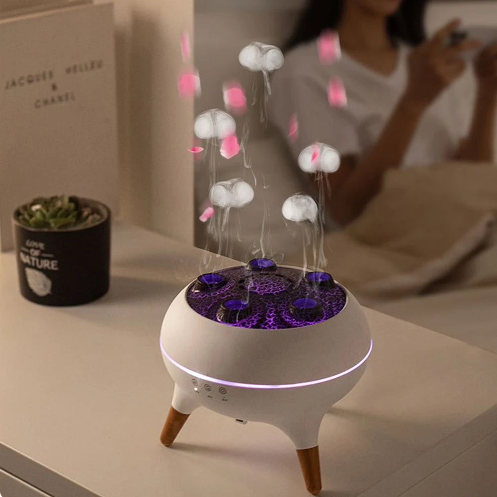 Transform Your Space with the Dynamic Jellyfish Air Humidifier - 250Ml Essential Oil Diffuser with Remote Control and 7 Colorful Night Lights