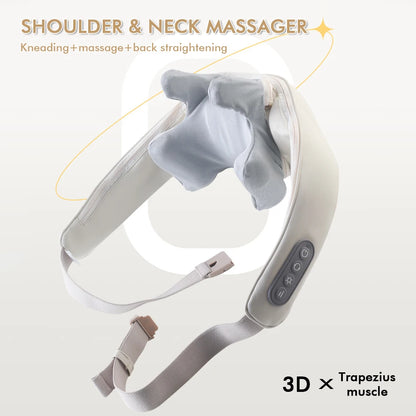 Experience Ultimate Relaxation with the Wireless Neck and Back Massager - Perfect for Neck and Shoulder Relief