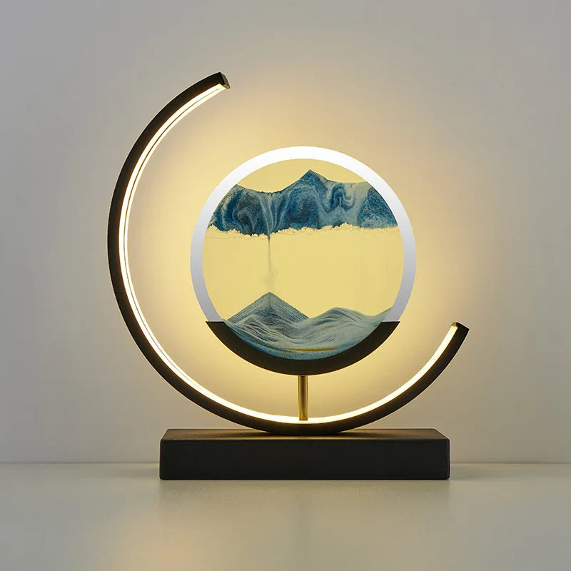 Illuminate Your Space with the Customizable 2024 LED 3D Hourglass Decoration - SLBJ1820