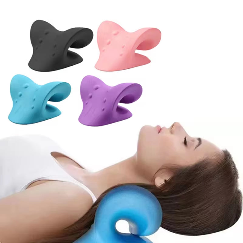 Cervical Spine Stretch Neck and Shoulder Relaxer - Ultimate Cervical Muscle Relaxation and Pain Relief Massage Pillow